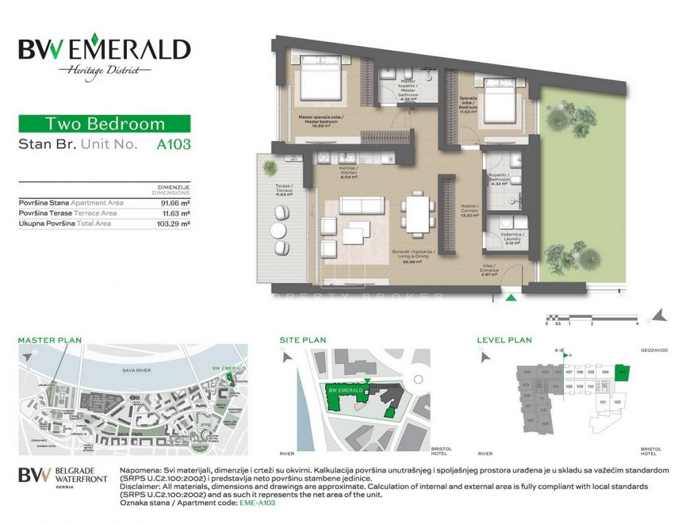 BW Emerald luxury apartment Belgrade Waterfront - Nomad Homes