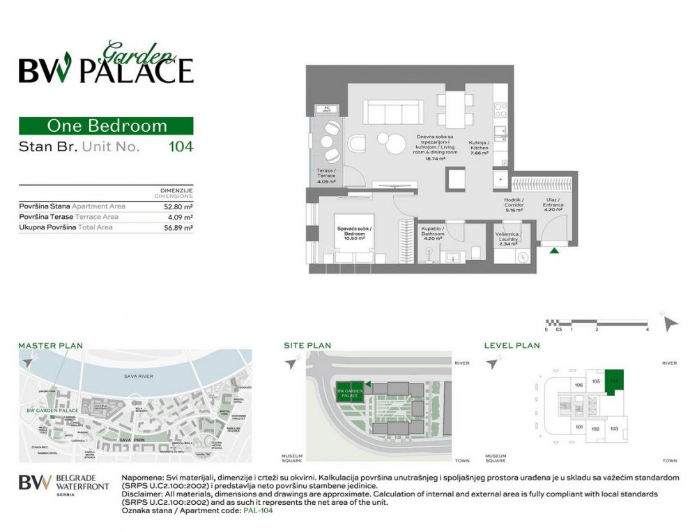 BW Garden Palace luxury apartment Belgrade Waterfront - Nomad Homes
