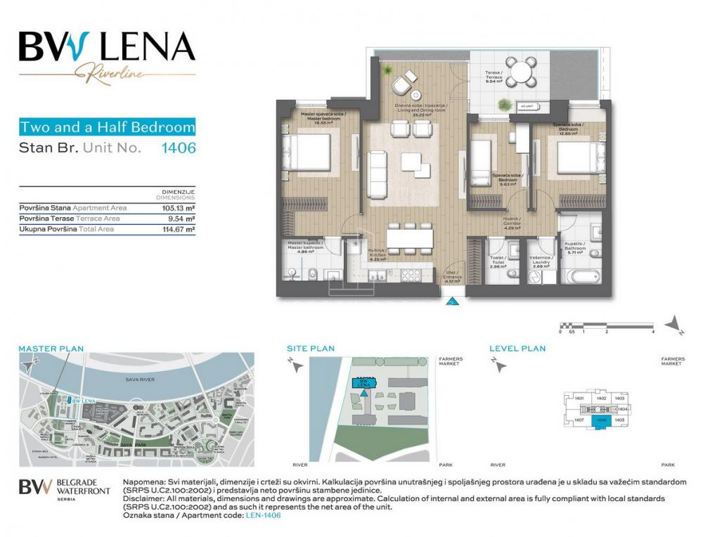BW Lena luxury apartment Belgrade Waterfront - Nomad Homes