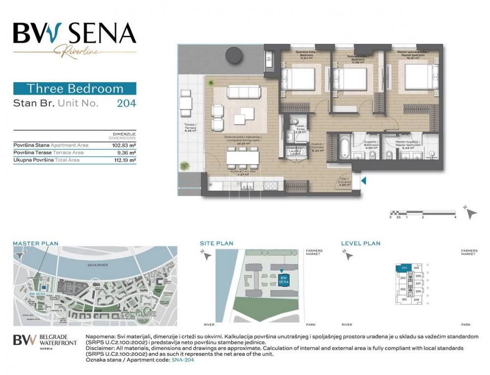 BW Sena luxury apartment Belgrade Waterfront - Nomad Homes