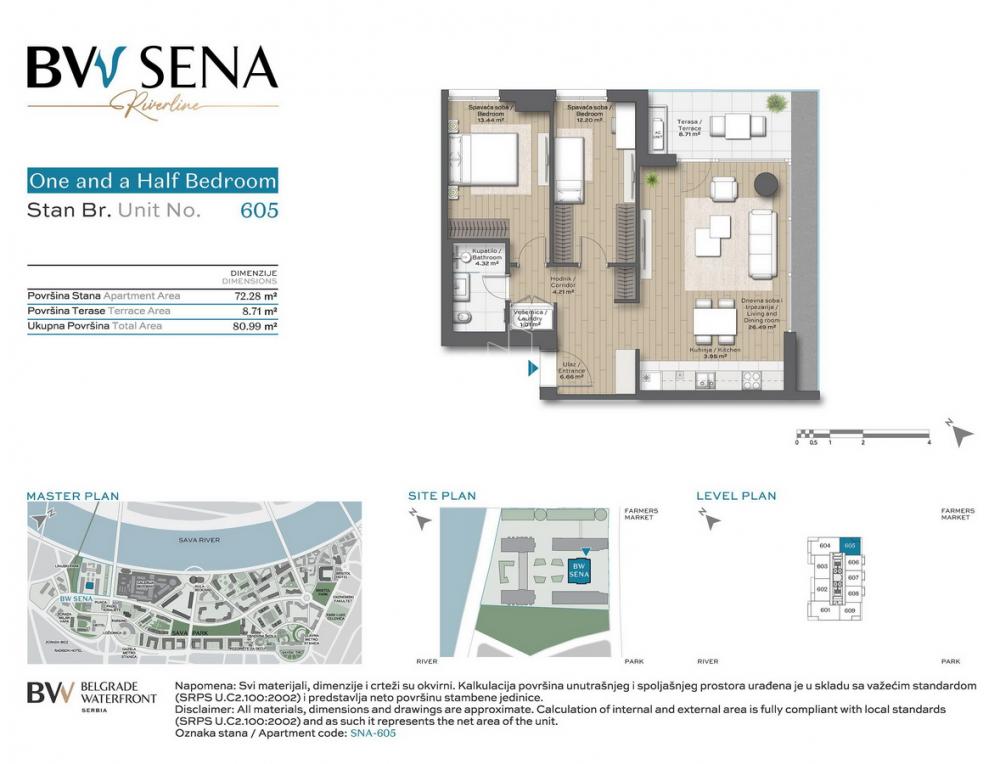 BW Sena luxury apartment Belgrade Waterfront - Nomad Homes
