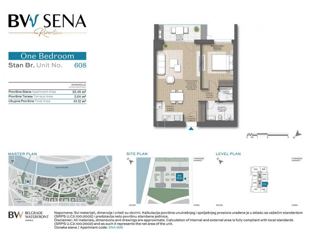 BW Sena luxury apartment Belgrade Waterfront - Nomad Homes