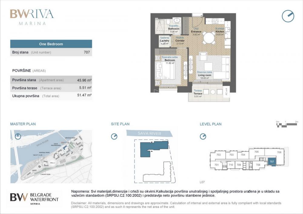 BW Riva: Exclusive 1-Bedroom Riverfront Residence on the 7th Floor